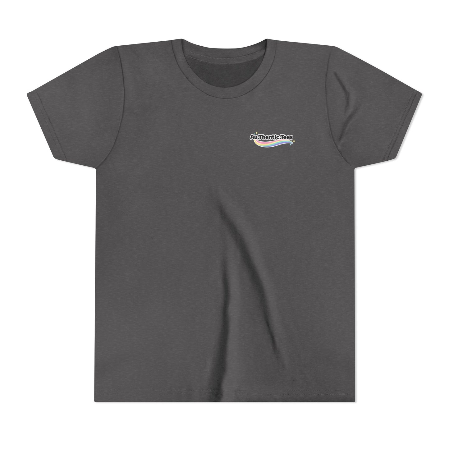 "Breakfast, Lunch & Dinner" Chicken Nugget Graphic Youth Tee — BACK PRINT