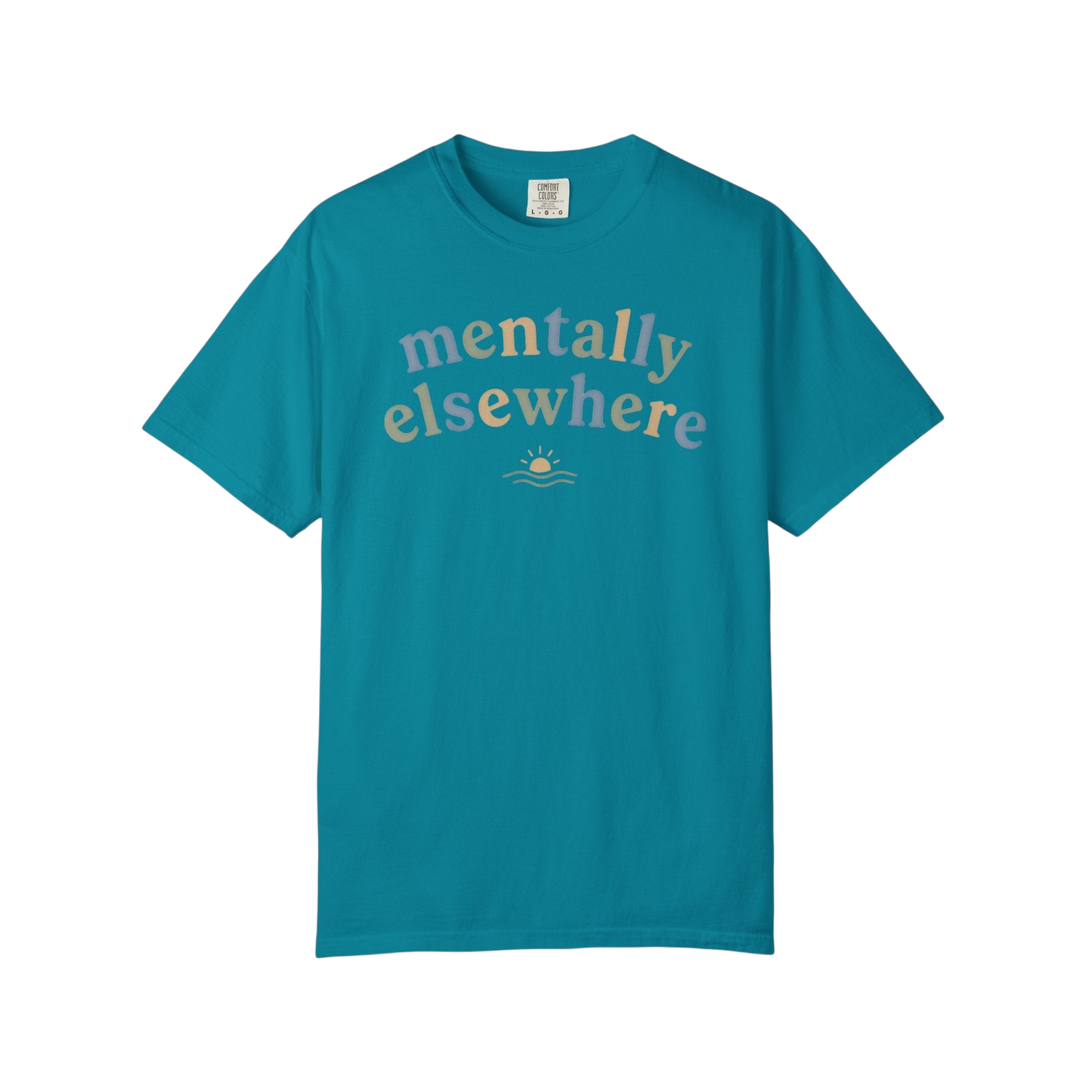 Mentally Elsewhere T-Shirt — Relaxed Vacation Vibe Tee