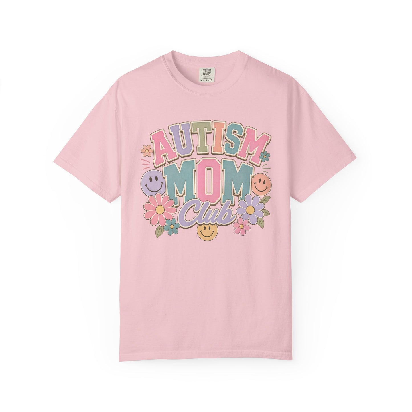 Autism Mom Club T-Shirt — Pastel Floral Support Tee image 22