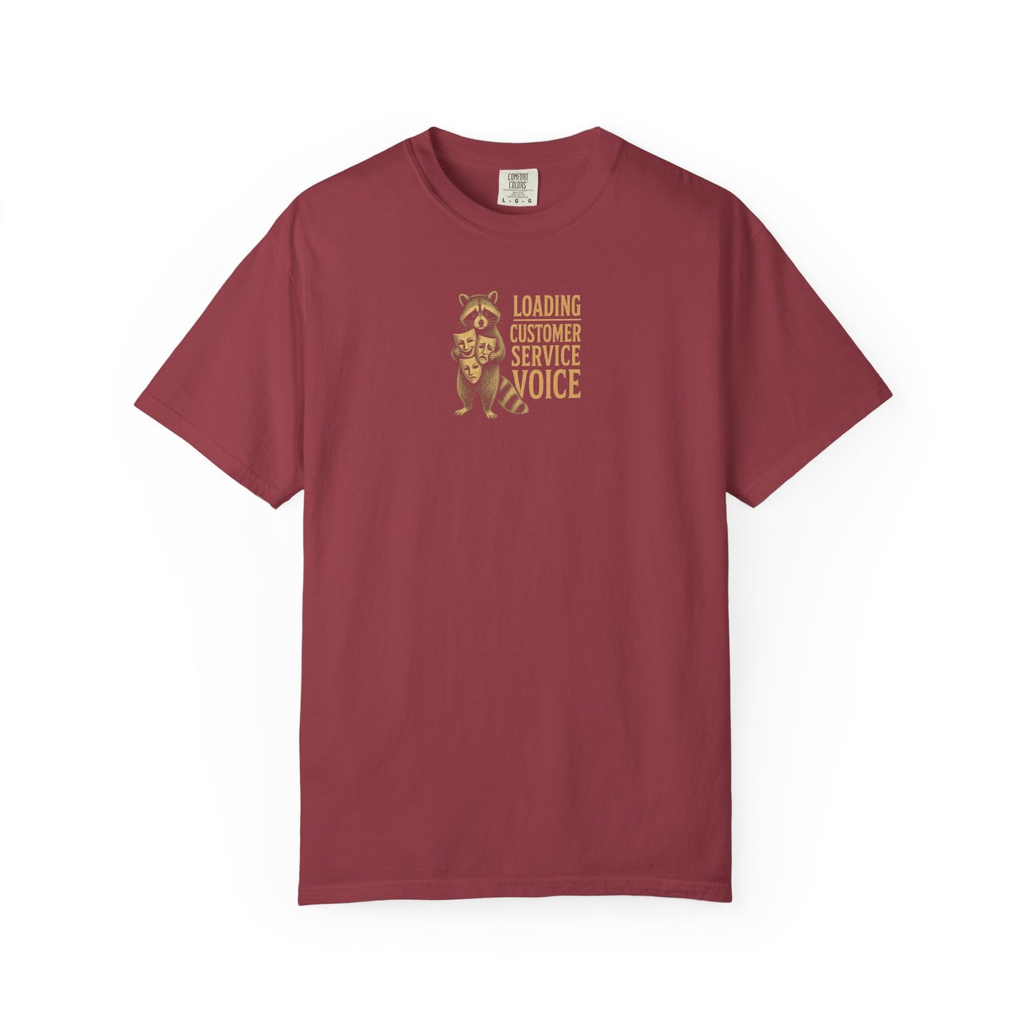 "Loading Customer Service Voice" Vintage Raccoon Support Rep Tee
