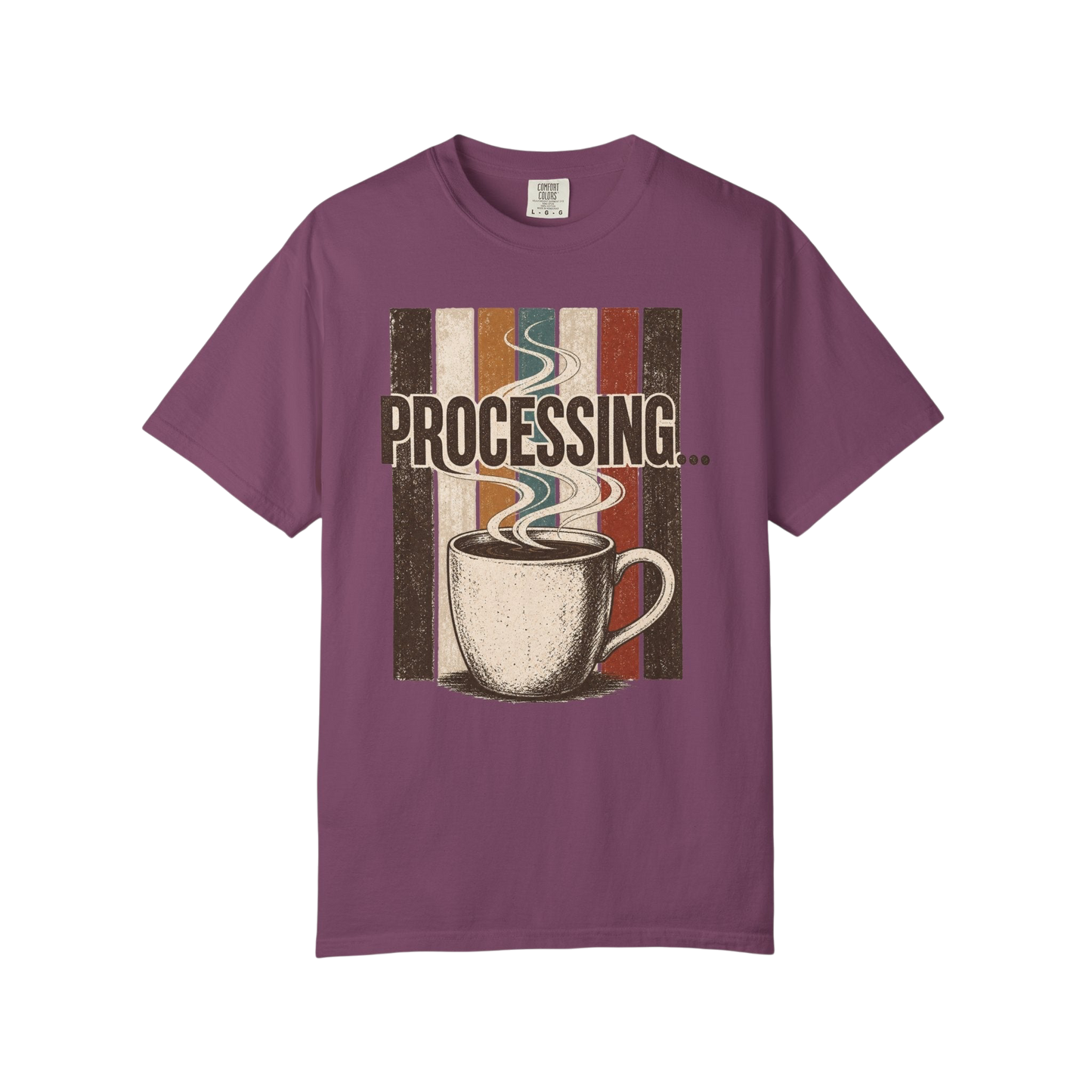 Processing... Coffee Cup Vintage Graphic T-Shirt