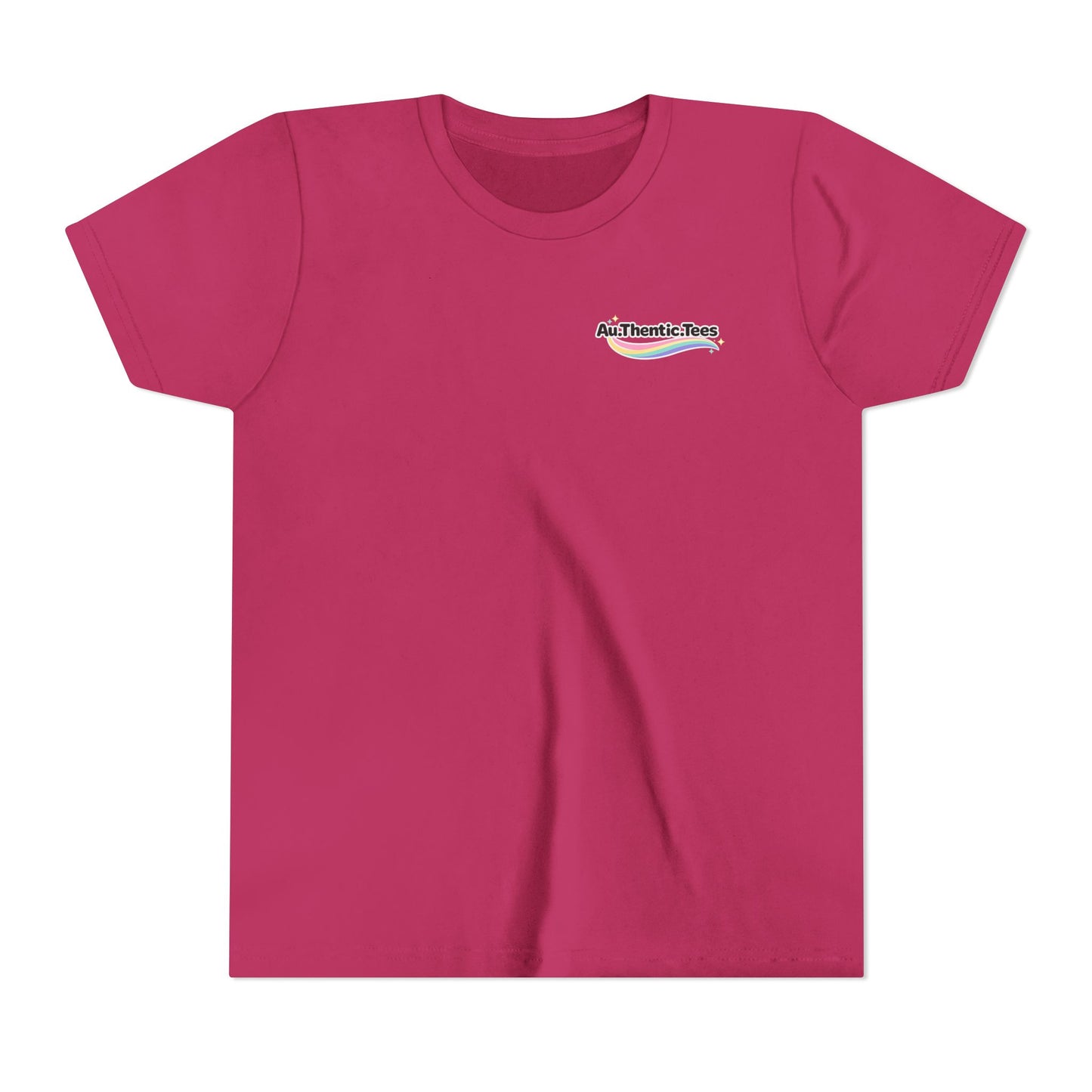 Youth Tee — "Too Much Everything" Cozy Silly Goose Graphic Shirt BACK PRINT