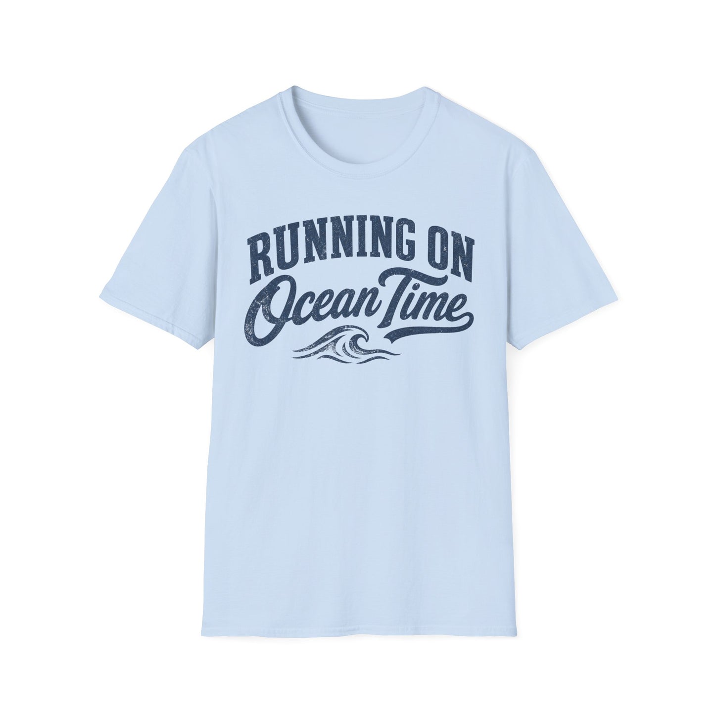 Running On Ocean Time T-Shirt — Coastal Beach Vibes Tee