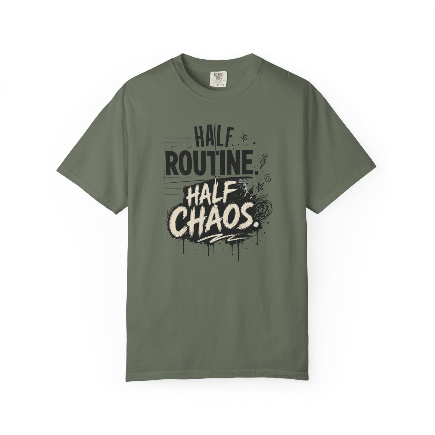 "Half Routine, Half Chaos" AuDHD Casual Tee