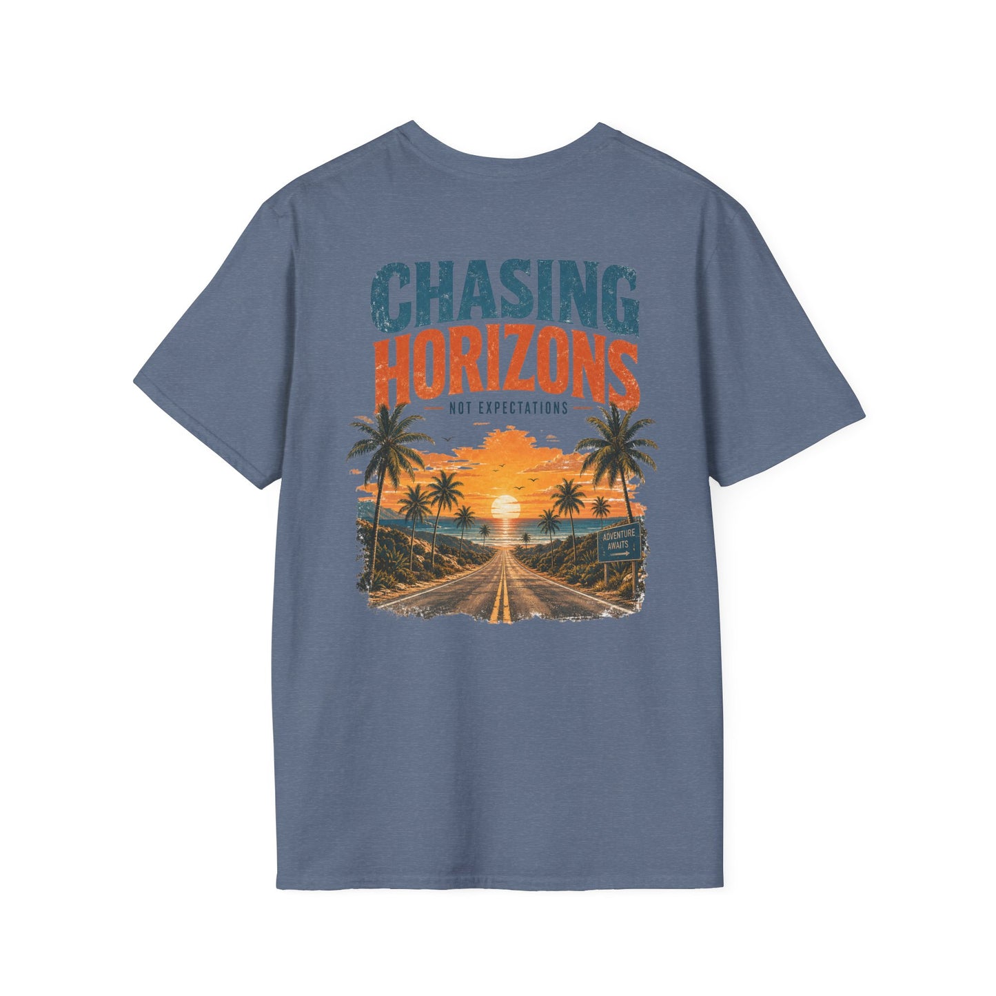 Chasing Horizons Graphic Tee – Retro Open Road T-Shirt