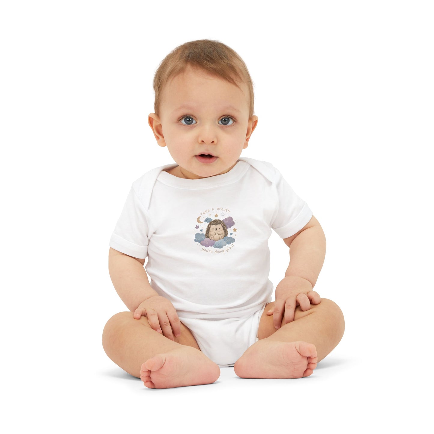 Baby Onesie - Cute Sleeping Lion Graphic Infant Bodysuit (Newborn Shower Gift)