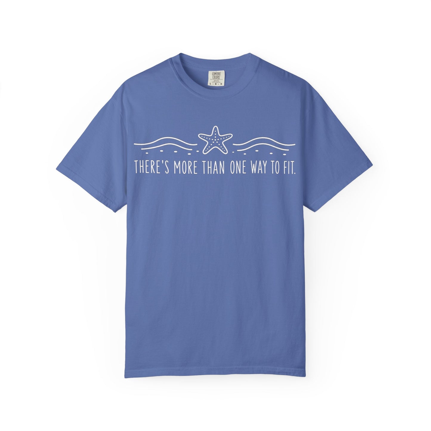 "There’s More Than One Way to Fit" Starfish White Print Graphic Tee