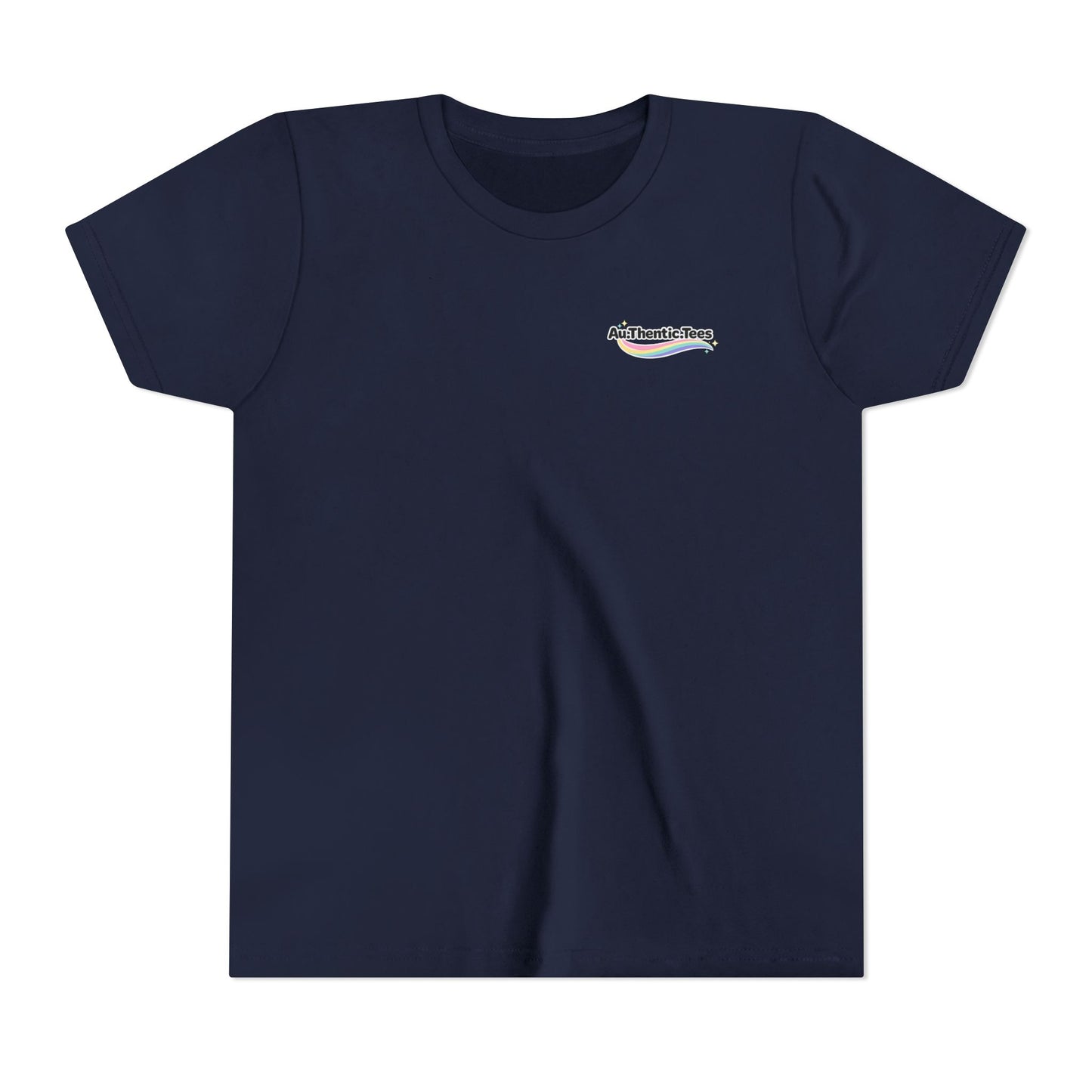 "Breakfast, Lunch & Dinner" Chicken Nugget Graphic Youth Tee — BACK PRINT
