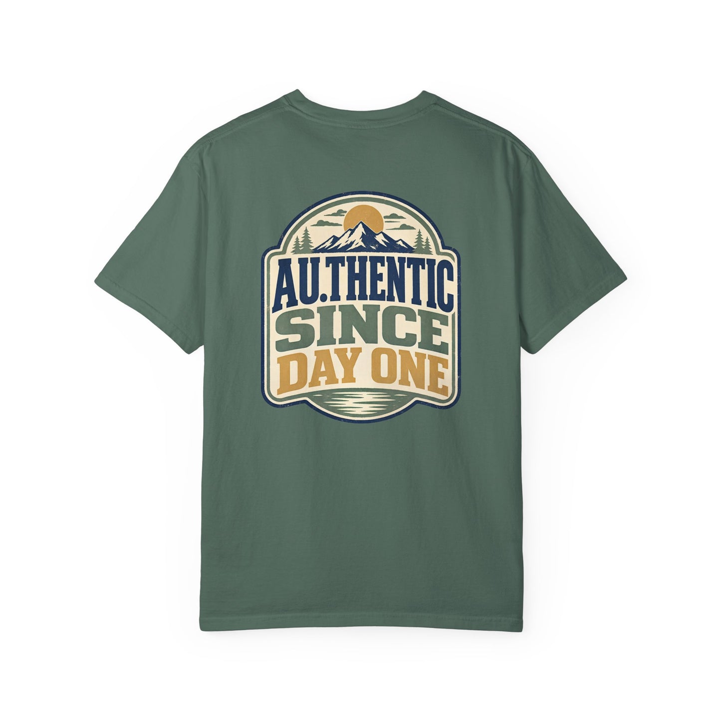 T-Shirt — BACK PRINT - "AU.THENTIC Since Day One" Vintage Outdoor Graphic Tee