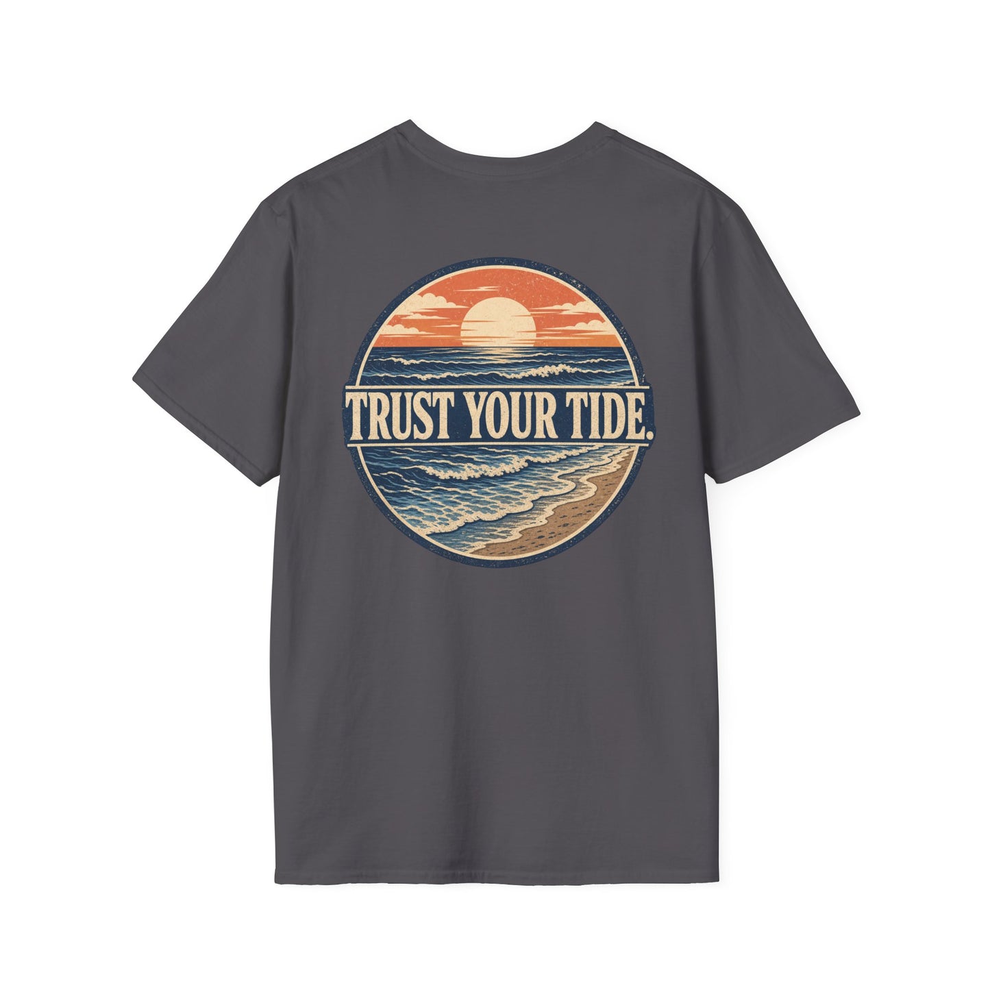 "Trust Your Tide" Vintage Sunset Graphic Tee