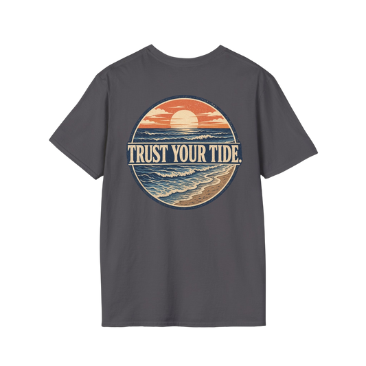 "Trust Your Tide" Vintage Sunset Graphic Tee