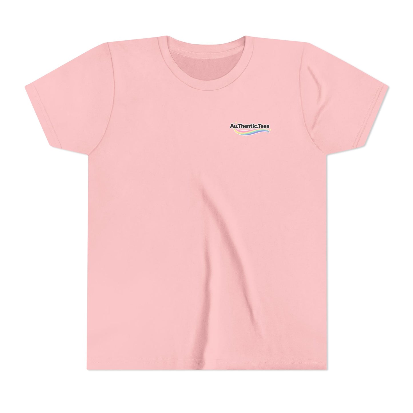"Breakfast, Lunch & Dinner" Chicken Nugget Graphic Youth Tee — BACK PRINT