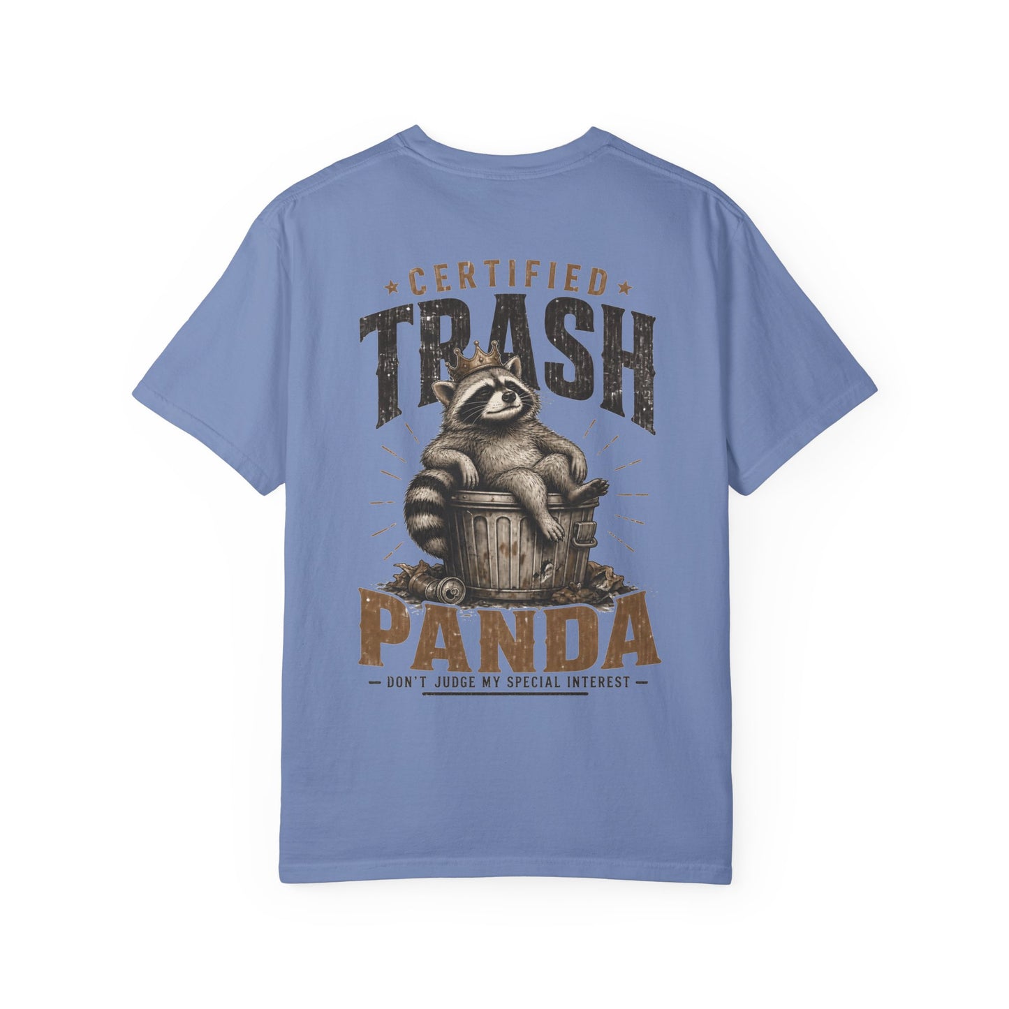 Certified Trash Panda T-Shirt — Funny Raccoon Graphic Tee BACK PRINT