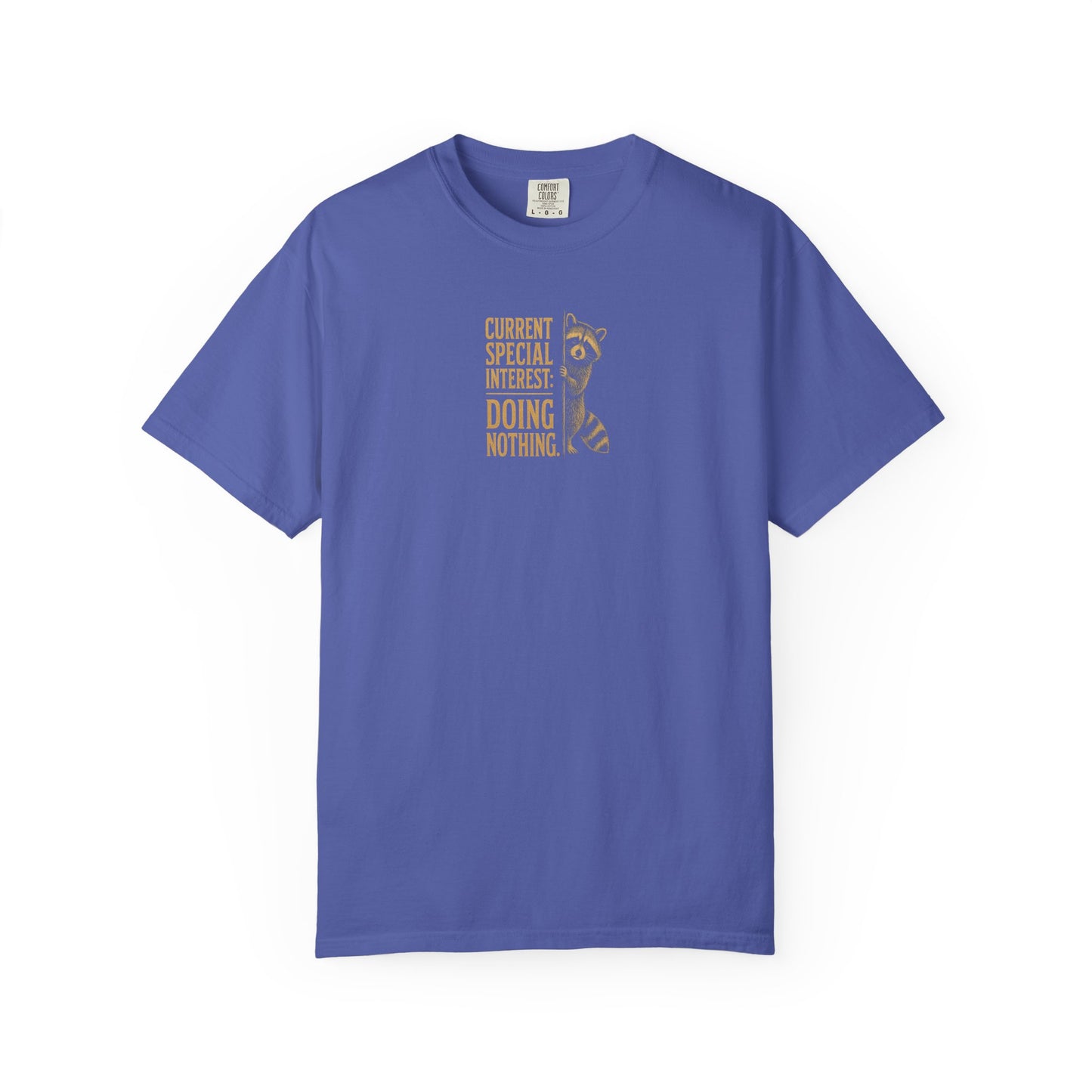 'Current Special Interest: Doing Nothing' Raccoon Graphic Tee