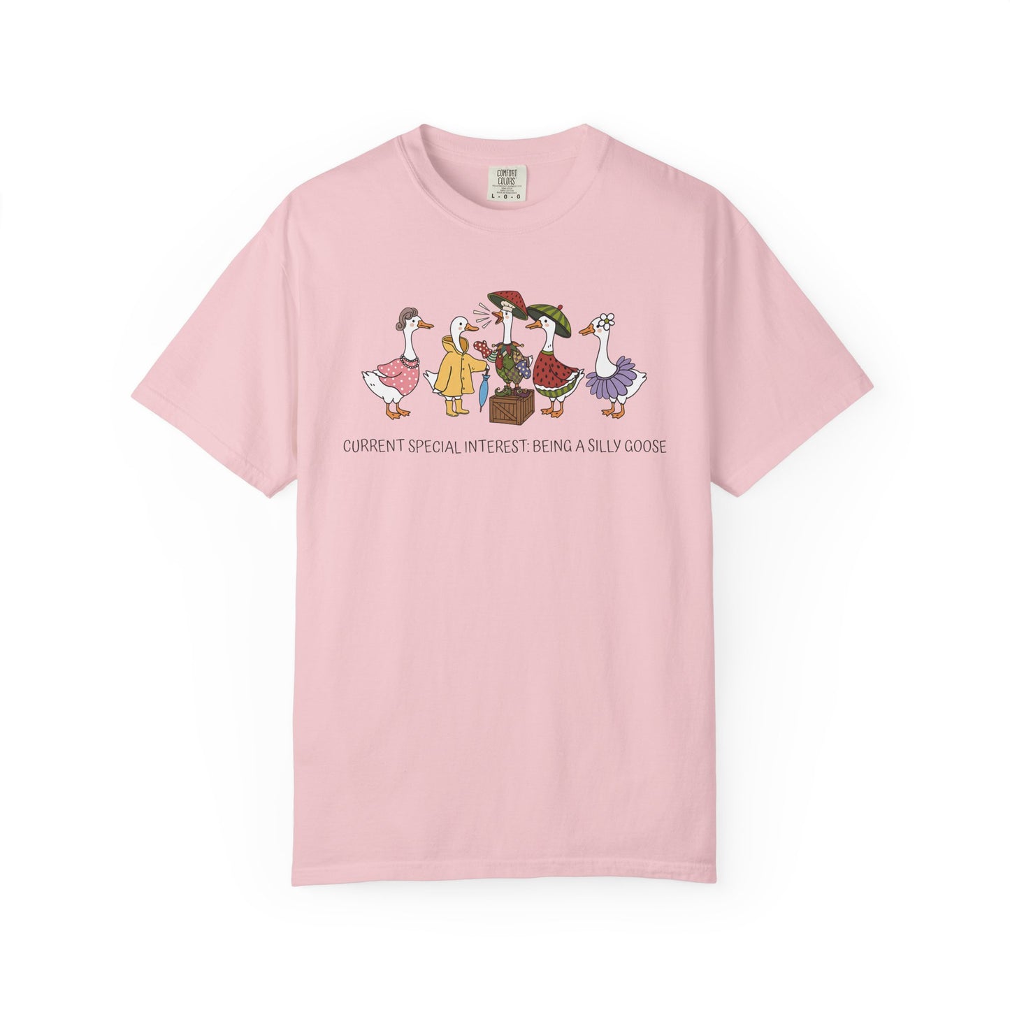 Silly Goose Special Interest Cartoon Graphic T-Shirt — Cute Vintage-style Goose Tee