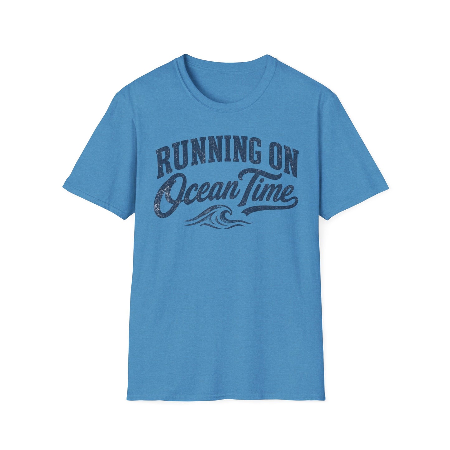 Running On Ocean Time T-Shirt — Coastal Beach Vibes Tee