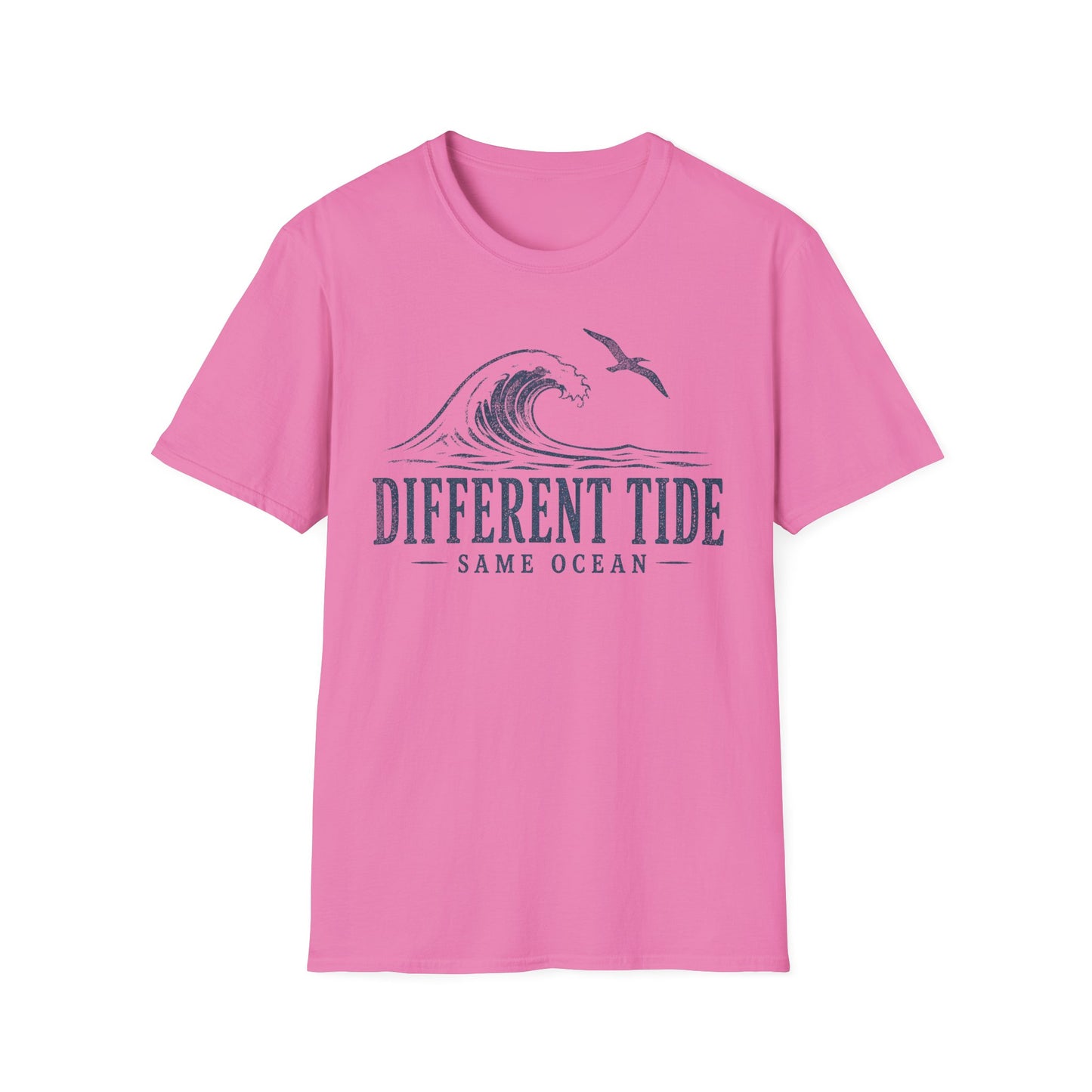 Different Tide Wave T-Shirt — 'Different Tide, Same Ocean' Coastal Graphic Tee