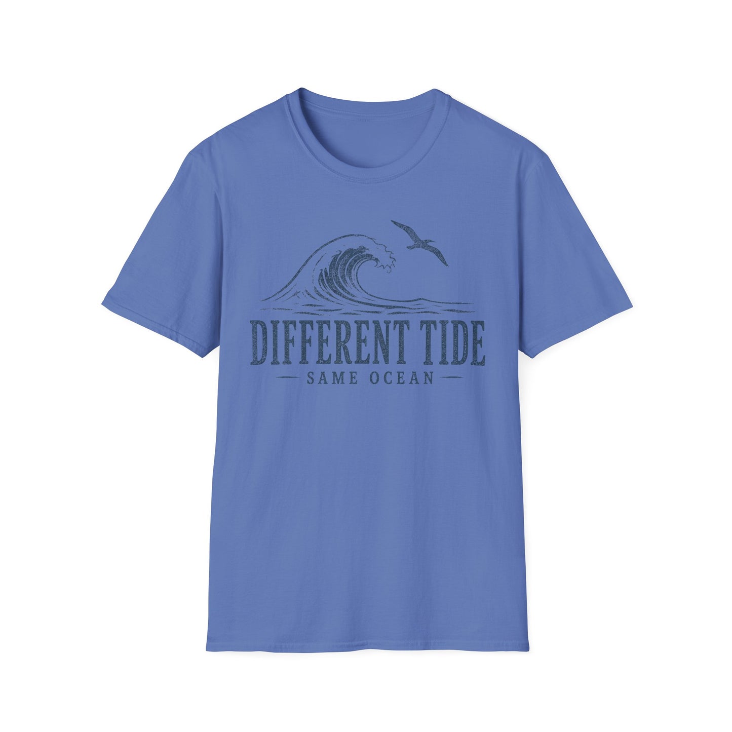 Different Tide Wave T-Shirt — 'Different Tide, Same Ocean' Coastal Graphic Tee