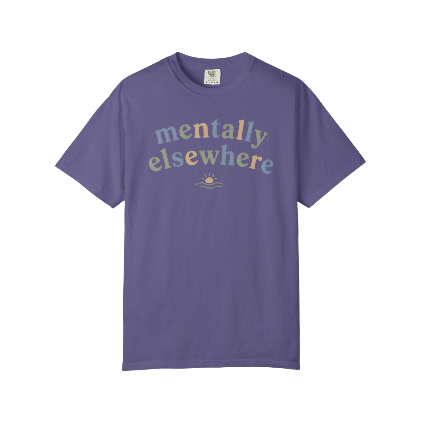 Mentally Elsewhere T-Shirt — Relaxed Vacation Vibe Tee