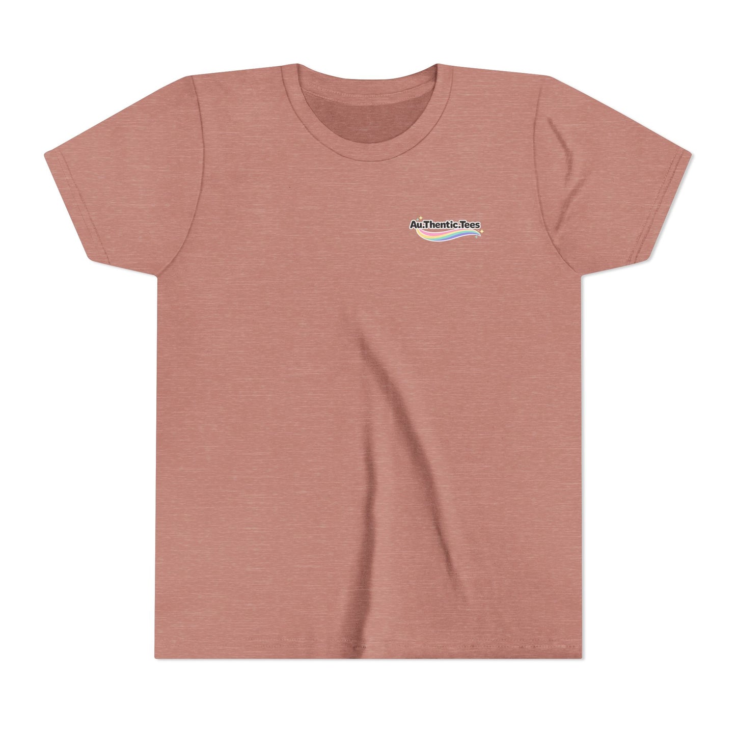 "Breakfast, Lunch & Dinner" Chicken Nugget Graphic Youth Tee — BACK PRINT