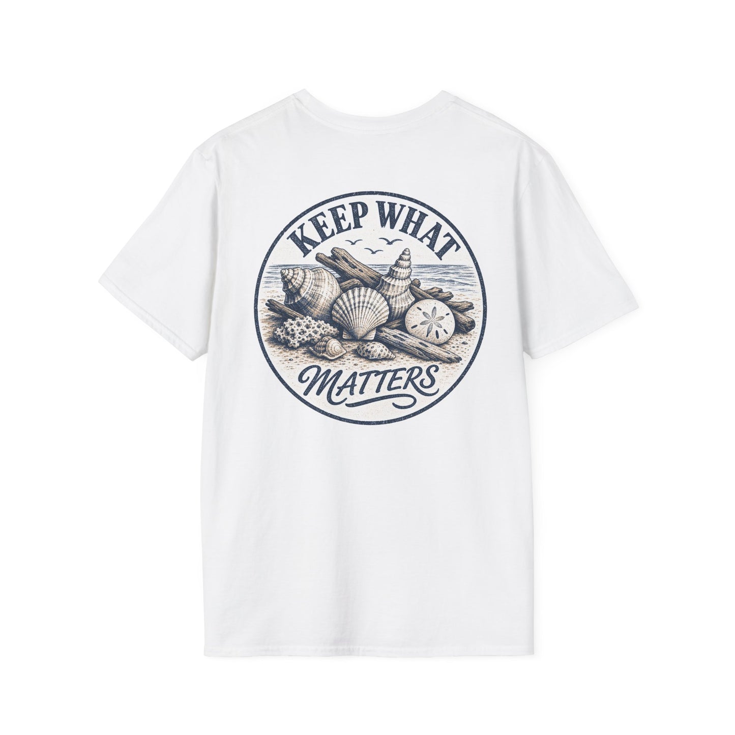 Keep What Matters Seashell Graphic T-Shirt