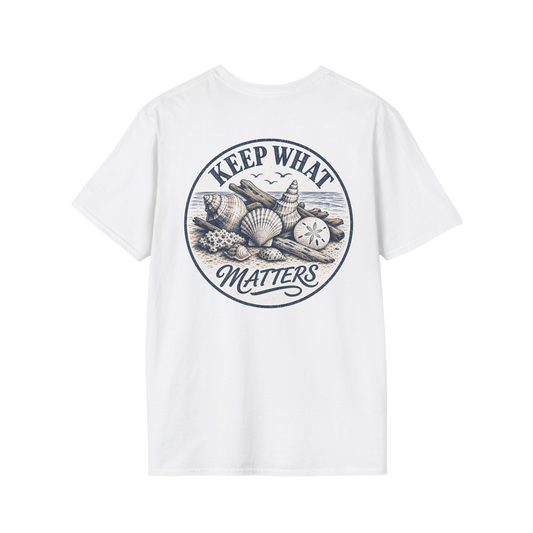 Keep What Matters Seashell Graphic T-Shirt