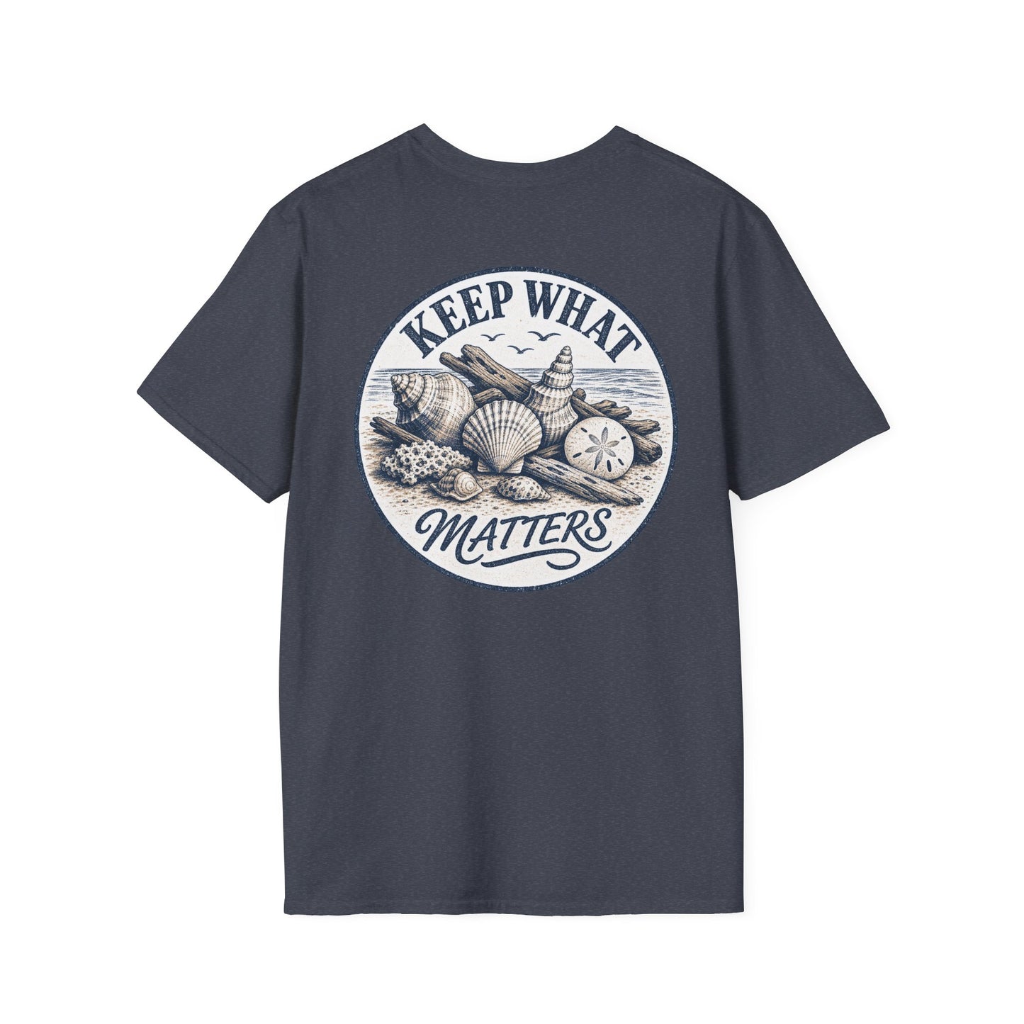 Keep What Matters Seashell Graphic T-Shirt