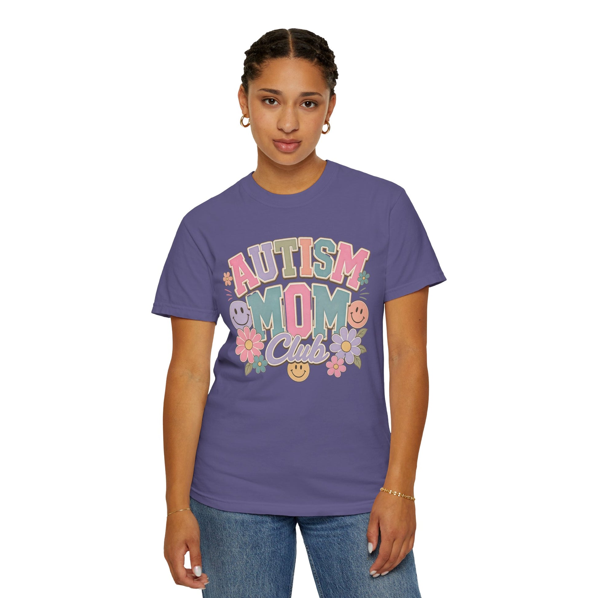 Autism Mom Club T-Shirt — Pastel Floral Support Tee image 19