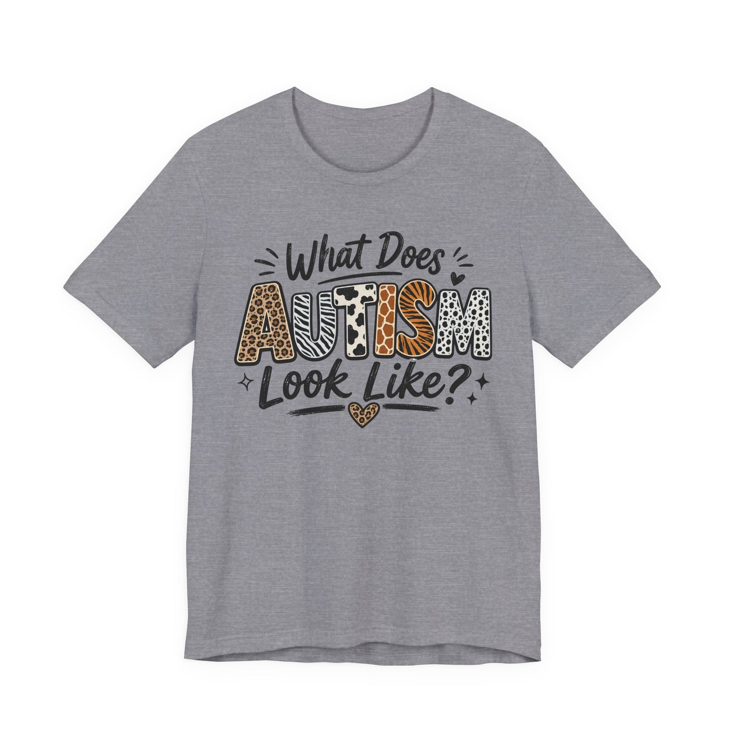 What Does Autism Look Like Shirt | Trendy Autism Awareness Tee image 24