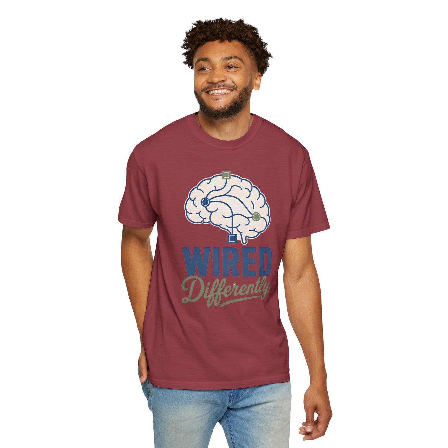 Wired Differently T-Shirt — Brain Graphic Tee for Neurodivergent Pride image 29