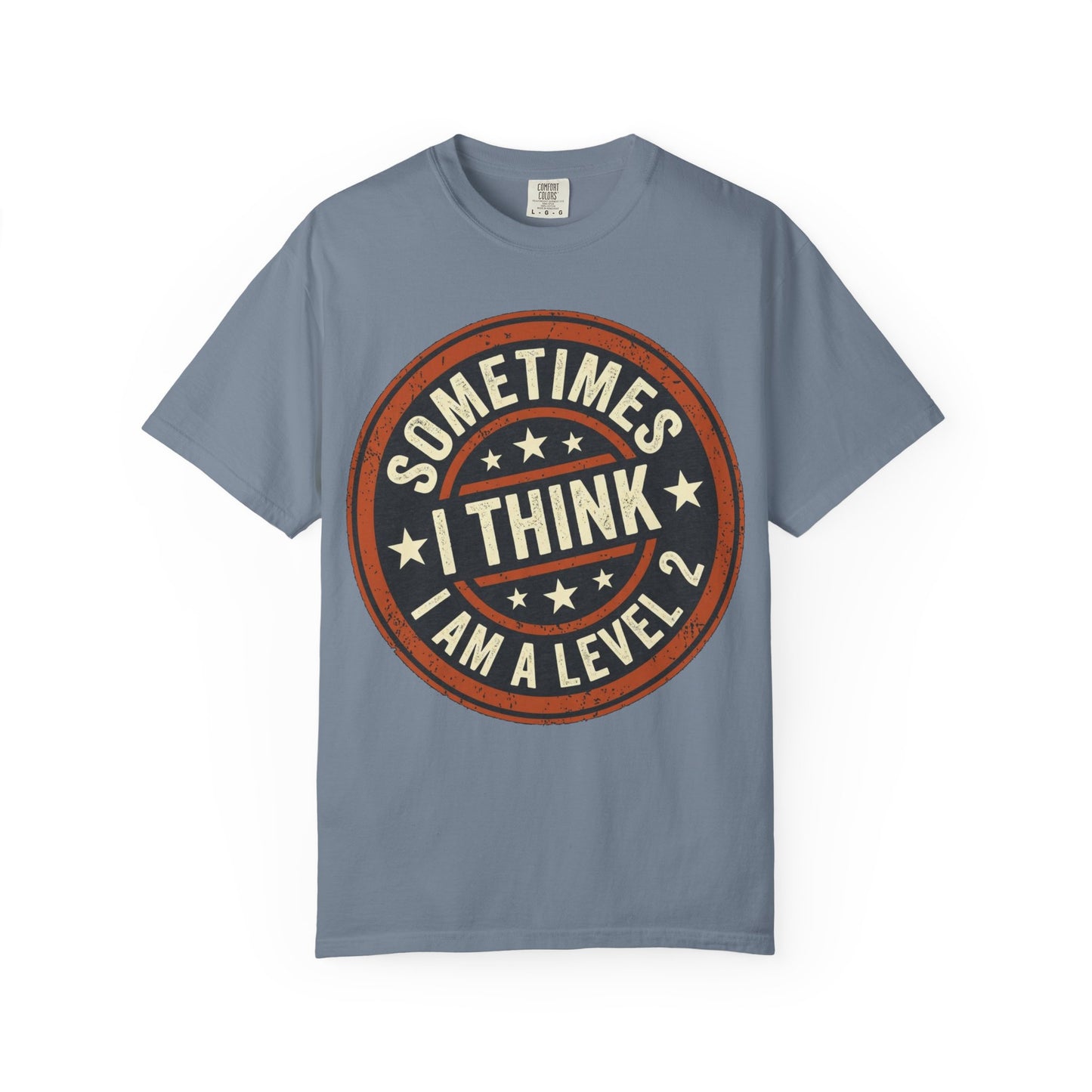 Sometimes I think I Am A Level 2 T-Shirt - Funny Humorous -Spectrum Scale image