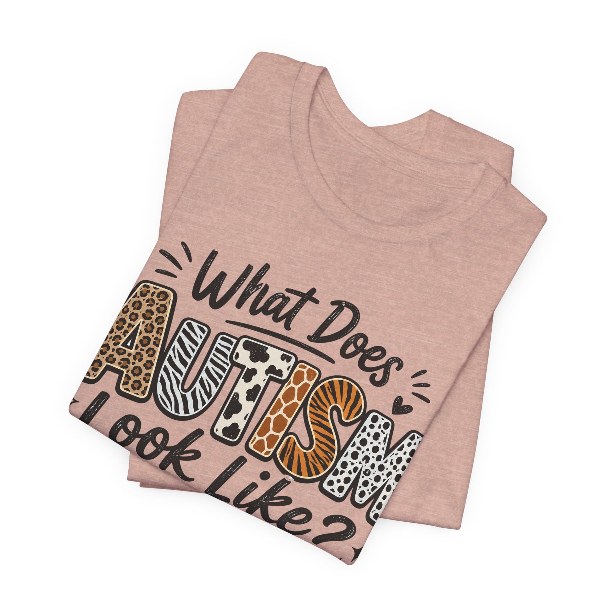 What Does Autism Look Like Shirt | Trendy Autism Awareness Tee image 7