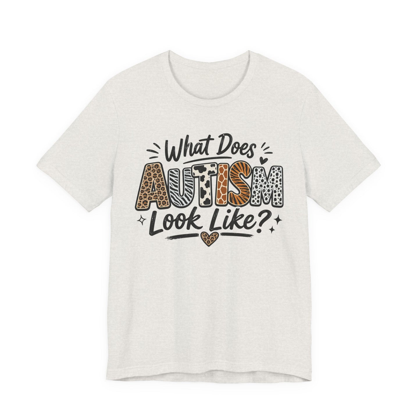 What Does Autism Look Like Shirt | Trendy Autism Awareness Tee image