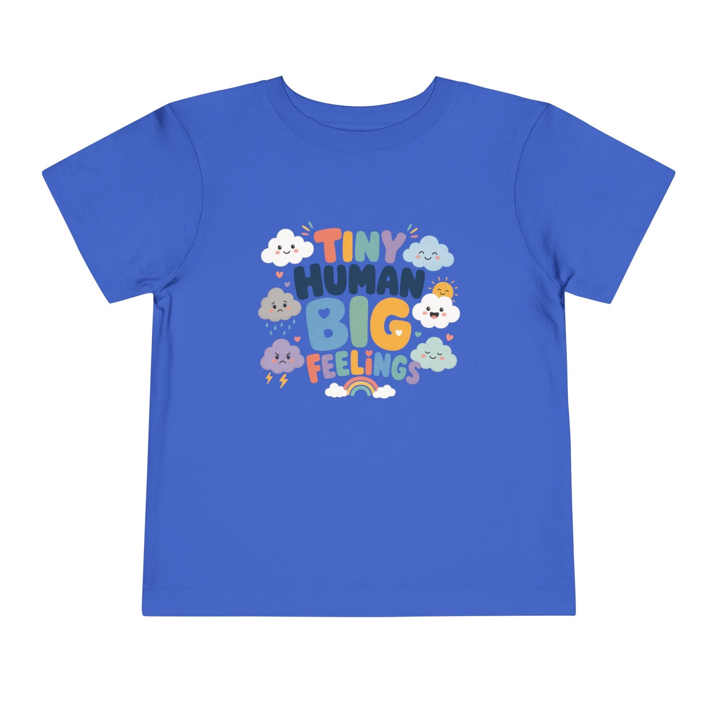 Tiny Human Big Feelings Toddler Tee - True Royal, 2T image