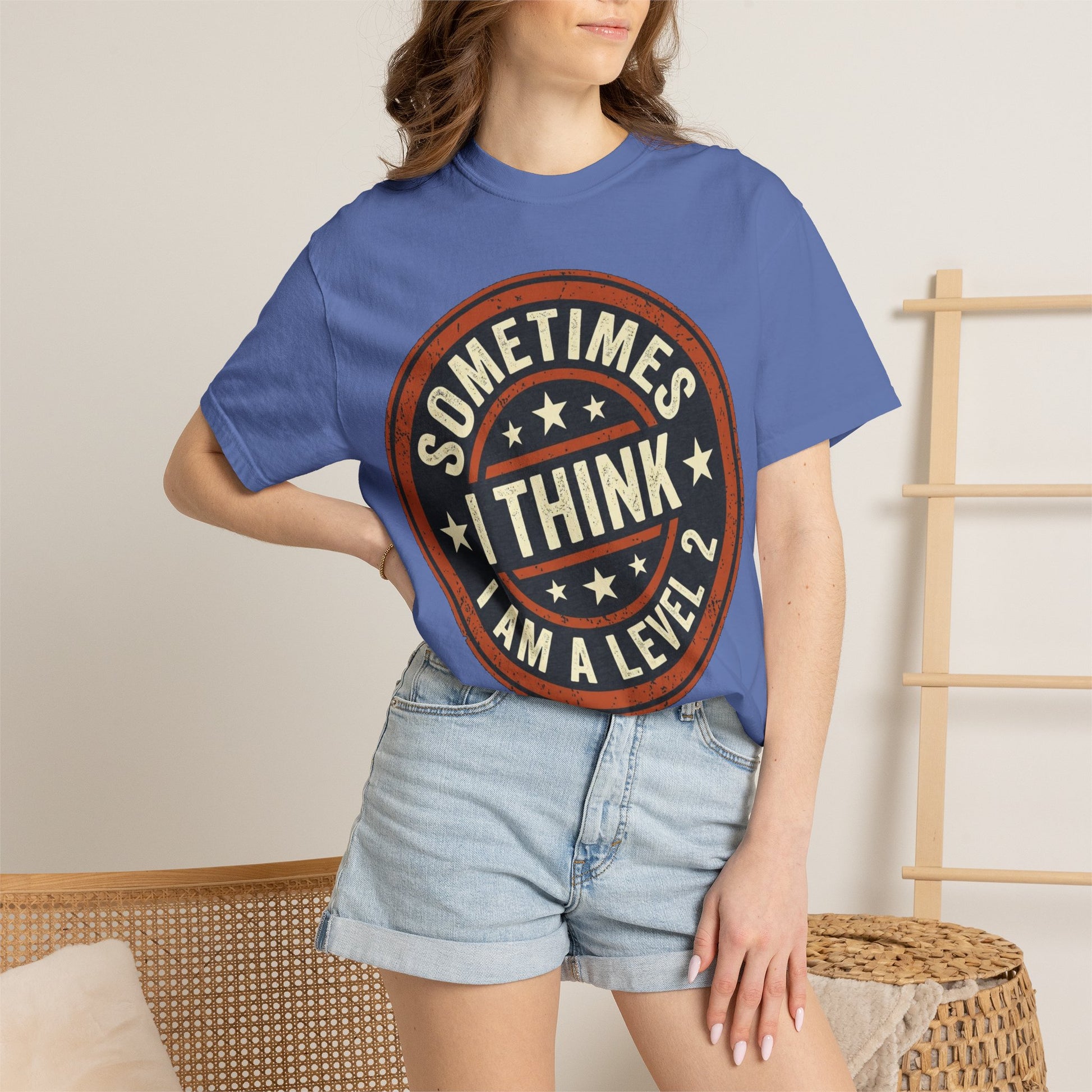 Sometimes I think I Am A Level 2 T-Shirt - Funny Humorous -Spectrum Scale image 35