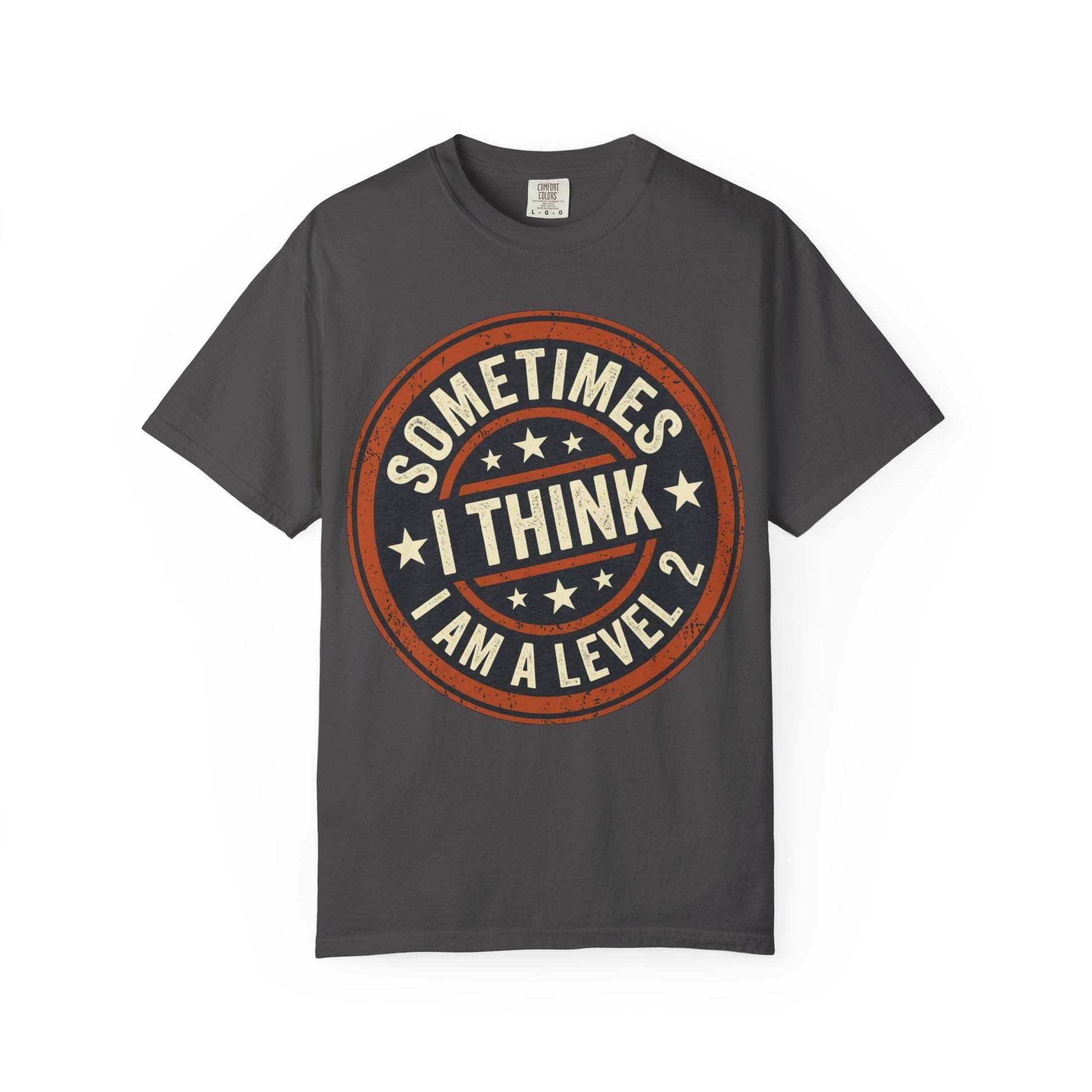 Sometimes I think I Am A Level 2 T-Shirt - Funny Humorous -Spectrum Scale image