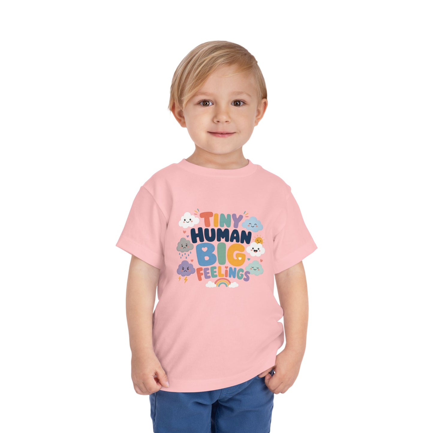 Tiny Human Big Feelings Toddler Tee image 1