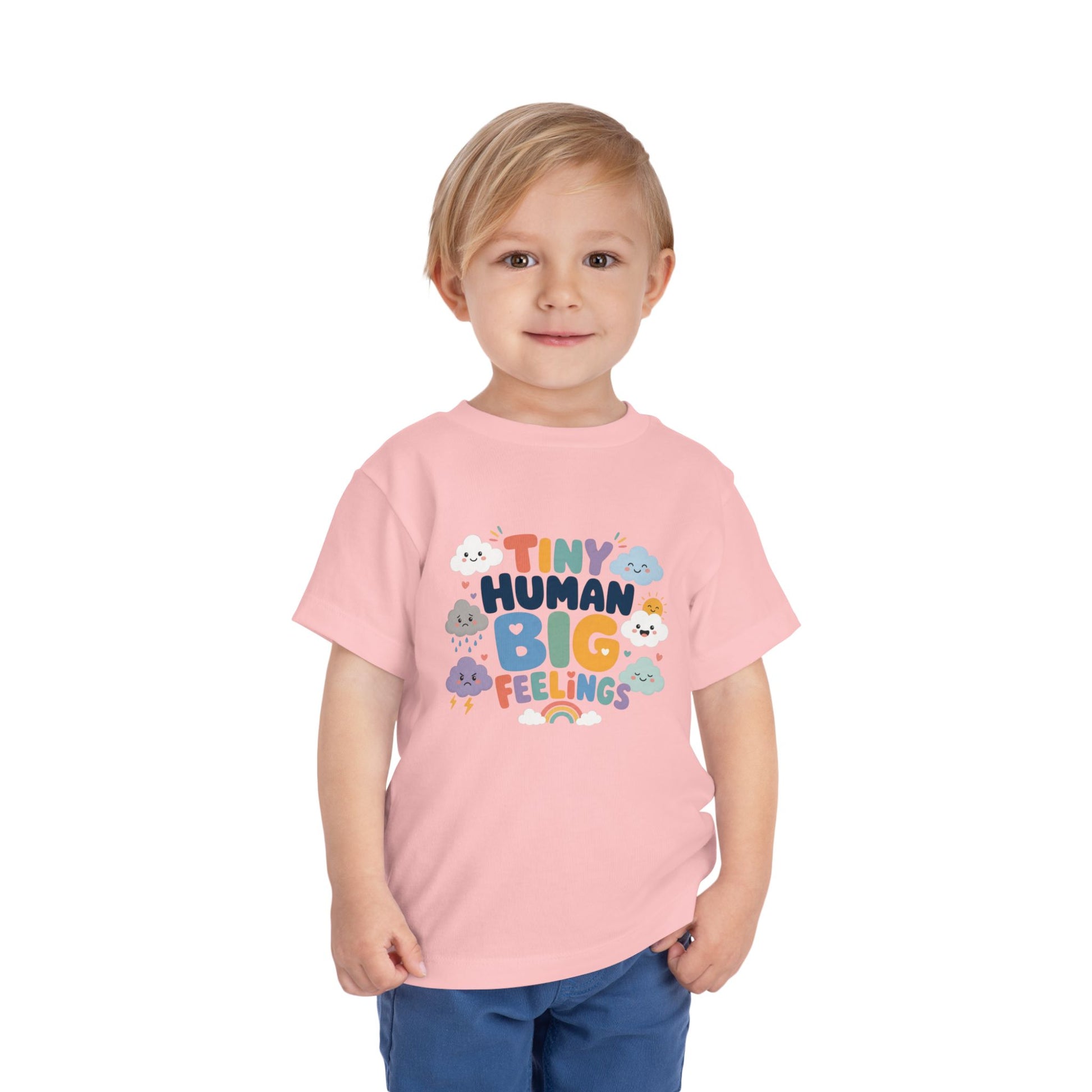Tiny Human Big Feelings Toddler Tee image 1