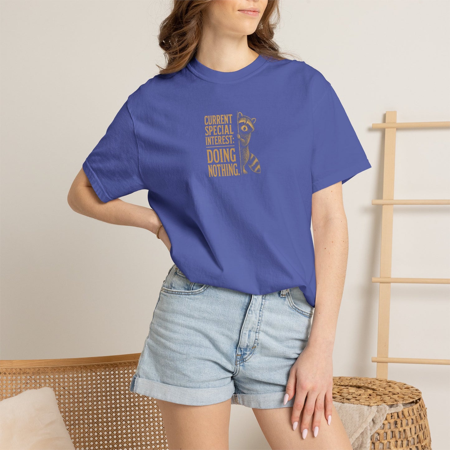 'Current Special Interest: Doing Nothing' Raccoon Graphic Tee