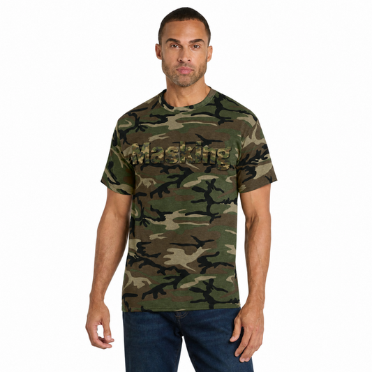 "Masking" Camouflage Graphic T-Shirt