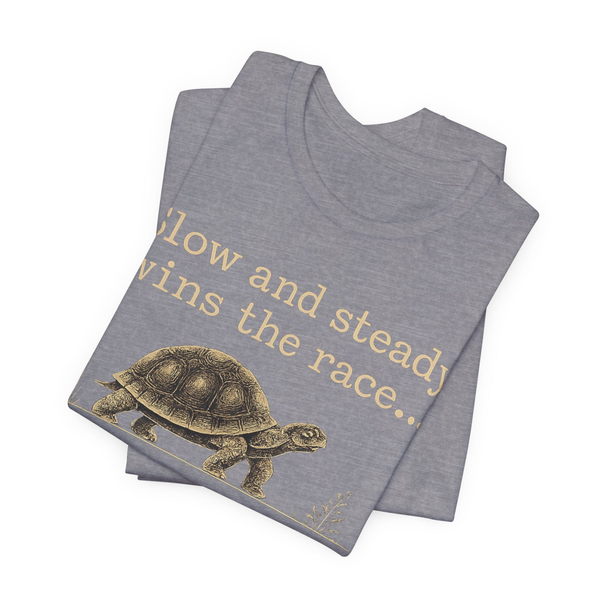 Slow and Steady Wins the Race T-Shirt — Detail-Oriented Turtle Graphic Tee image 26