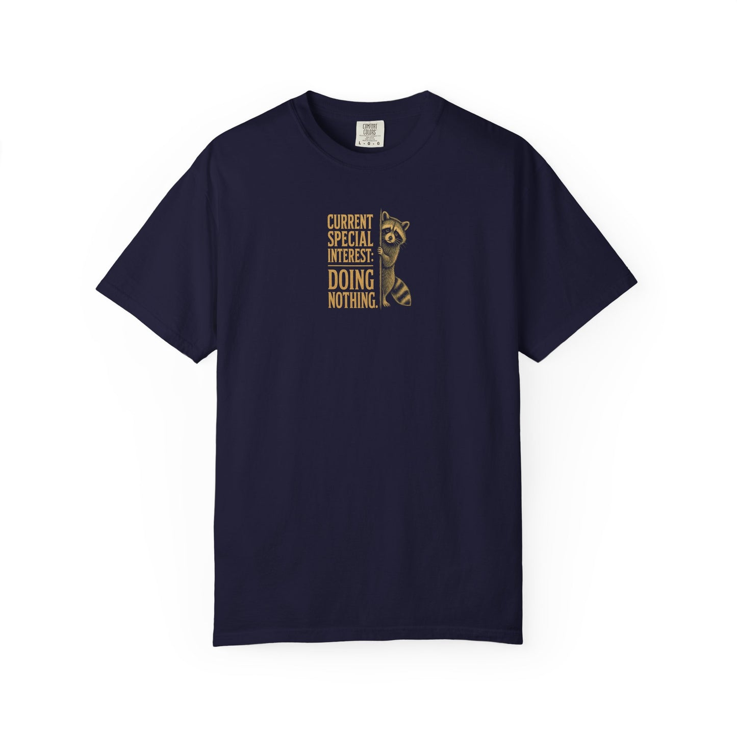 'Current Special Interest: Doing Nothing' Raccoon Graphic Tee