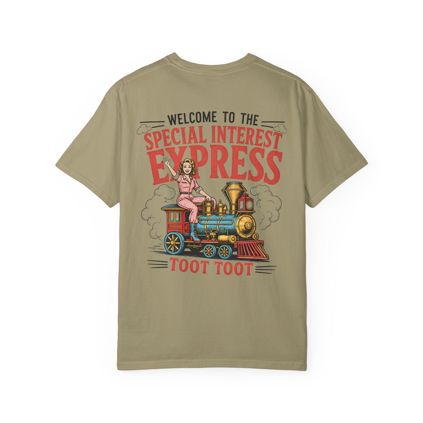 "Special Interest Express" Vintage Train Graphic (Toot Toot) BACK PRINT