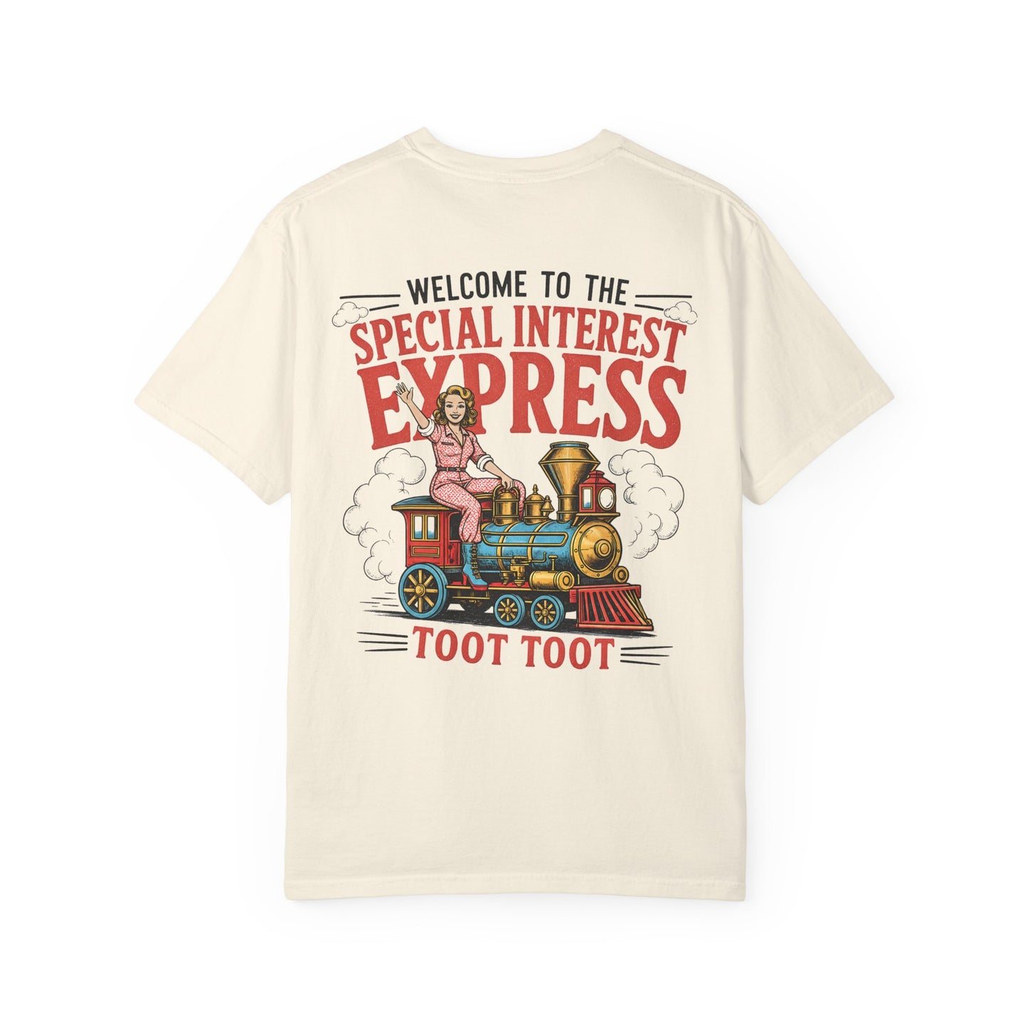 "Special Interest Express" Vintage Train Graphic (Toot Toot) BACK PRINT
