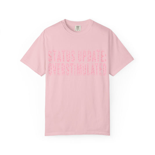 "Status Update: Overstimulated" subtle Graphic Tee