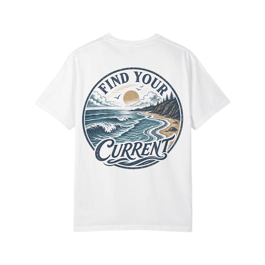'Find Your Current' Ocean Surf Graphic T-Shirt