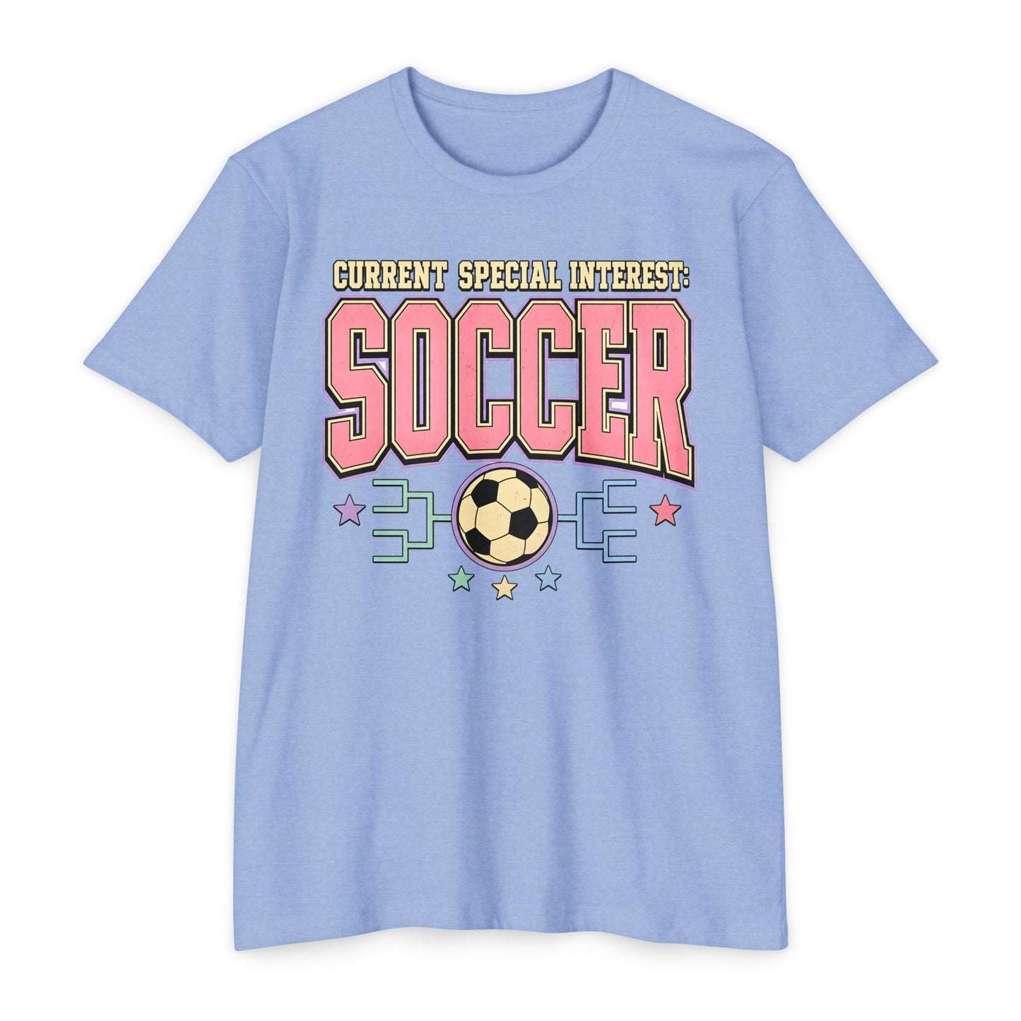 Soccer Graphic T-Shirt — "Current Special Interest: SOCCER" Retro Tee