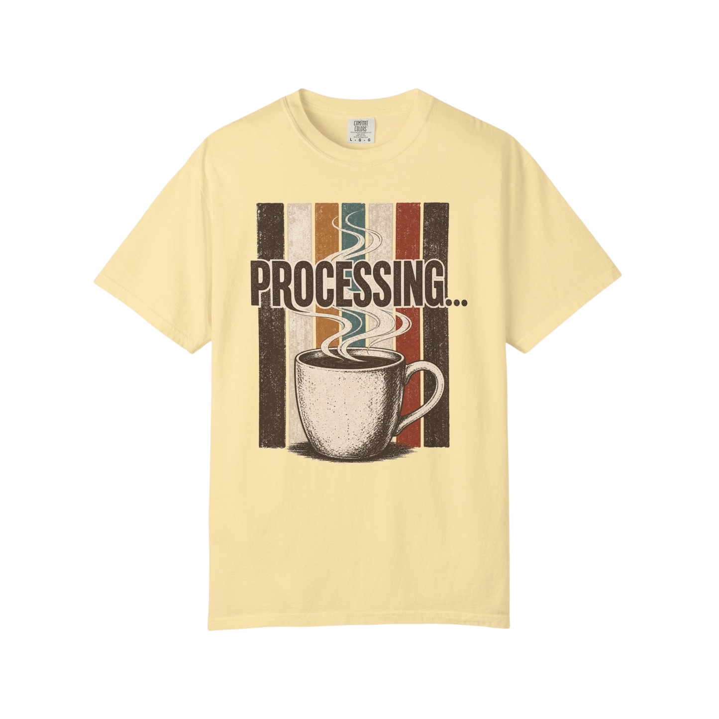 Processing... Coffee Cup Vintage Graphic T-Shirt