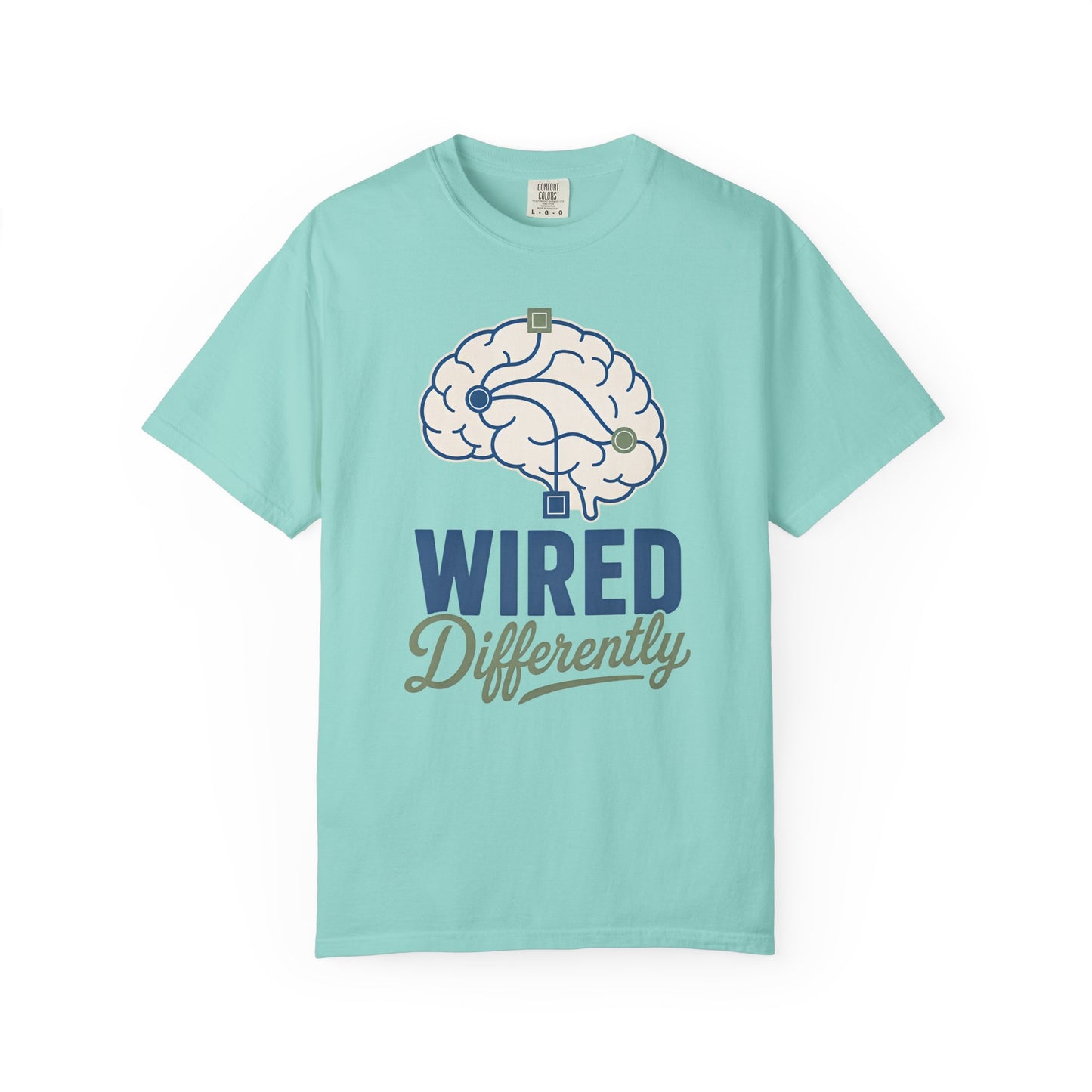 Wired Differently T-Shirt — Brain Graphic Tee for Neurodivergent Pride image
