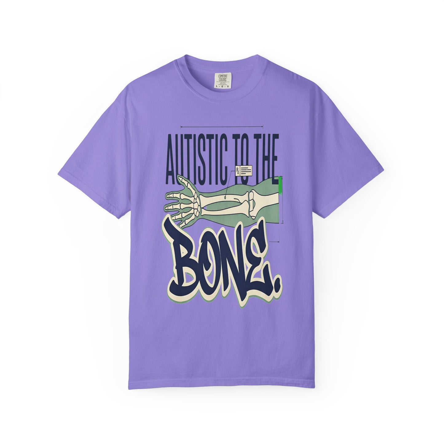 Autistic to the Bone Graphic Tee — Skeletal Autism Pride T-Shirt